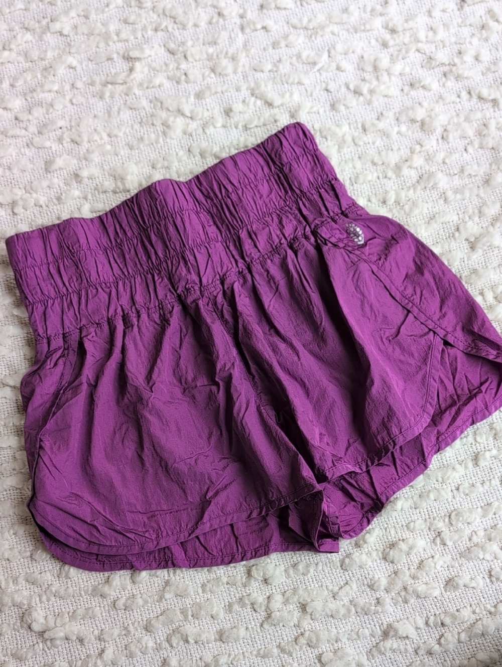 Free People Movement The Way Home Shorts Purple Medium Active Workout Athleisure